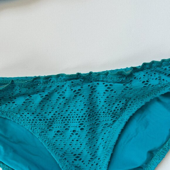 Becca by Rebecca Virtue Turquoise Blue / Teal Two Piece Bikini Swim Suit - Picture 4 of 7